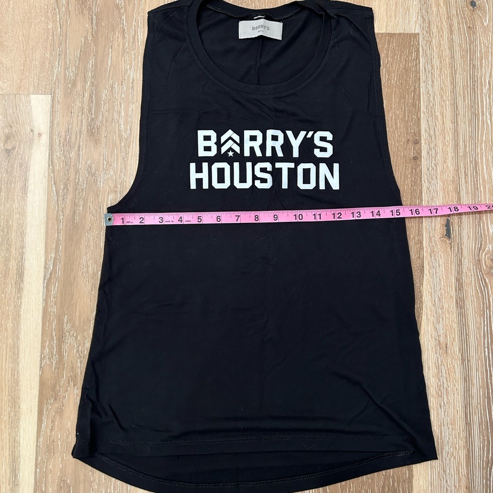 Barry’s Houston Black Tank Top Size Small - Picture 4 of 6